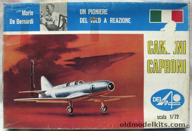 Delta 2 1/72 Campini Caproni - Mario De Bernardi's Pioneering Aircraft - With Booklet, 4102 plastic model kit